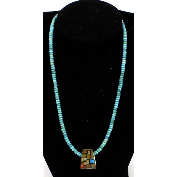 Native American Santo Domingo Bead Necklace