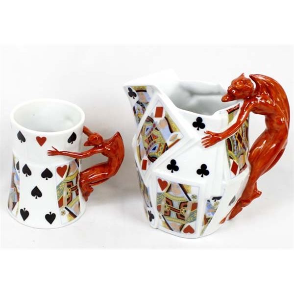 Royal Bayreuth Limited Ed. Devil Playing Cards