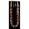 Image 1 : 3 Strand Multi-Agate & Stone Necklace & Earrings
