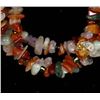Image 2 : 3 Strand Multi-Agate & Stone Necklace & Earrings