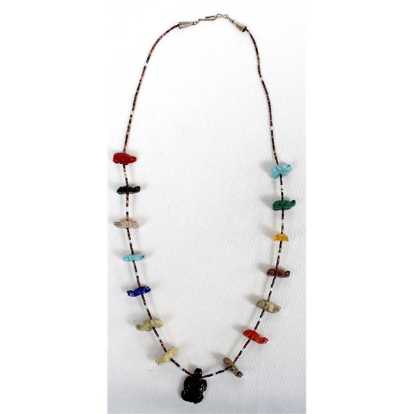 Santo Domingo Fetish & Coriz Heishi Necklace