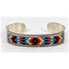 Image 2 : Navajo Sterling Beaded Bracelet Hallmarked