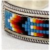 Image 4 : Navajo Sterling Beaded Bracelet Hallmarked