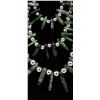 Image 2 : 3 Strand Ruby & Zoisite Sterling Bead Necklace