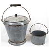 Image 4 : Antique Grey Graniteware Milk Can and Cream Bucket