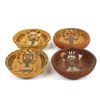 Image 6 : 4 Native American Navajo Sand Painted Bowls