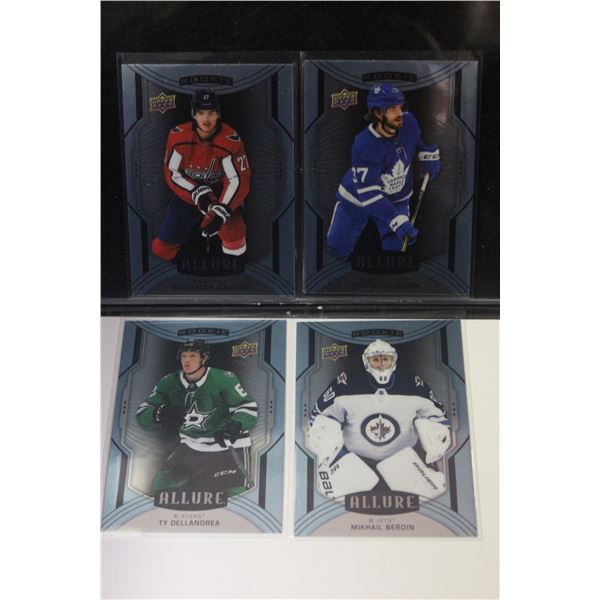 20-21 UD ALLURE LOT OF 4 STEEL ROOKIES BERDIN DELLANDREA LILJEGREN ALEXEYEV
