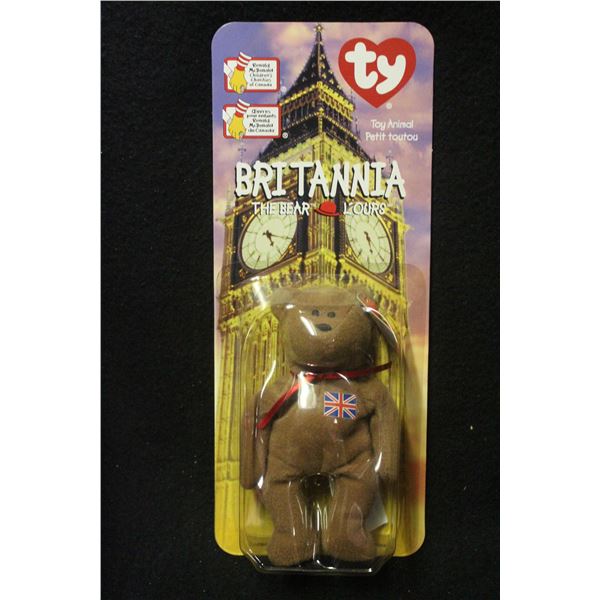 Beanie Baby Britannia the Bear Error on Tag Limited Edition