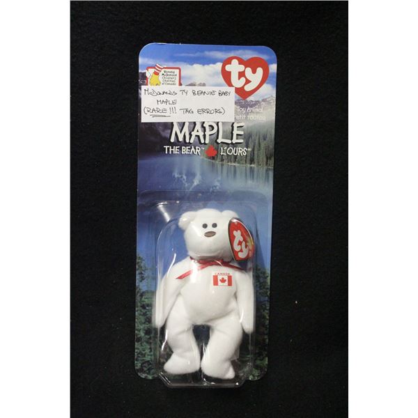 Beanie Baby Maple the Bear Error on Tag Limited Edition