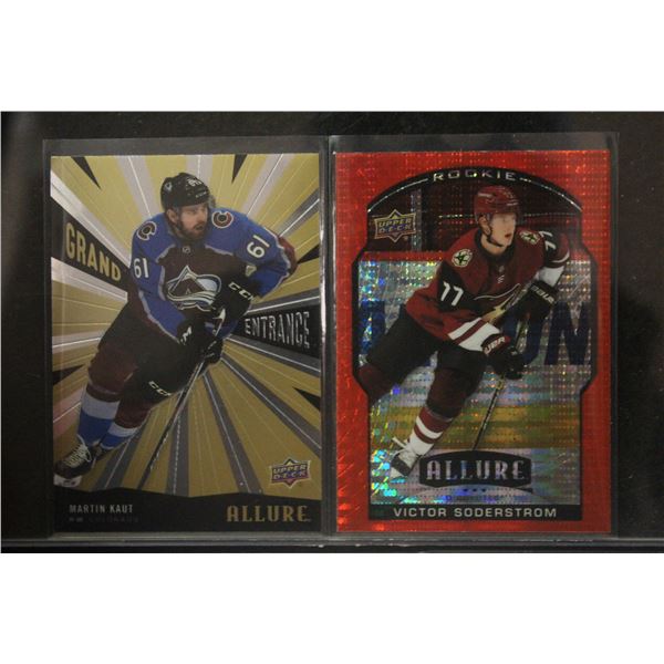 20-21 UD ALLURE LOT OF 2 ROOKIE INSERTS SODERSTROM KAUT