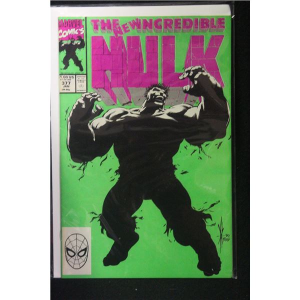 Incredible Hulk #377 1st Professor Hulk Flourescent Cover