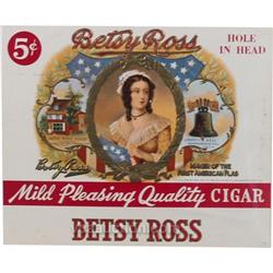Betsy Ross Cigar Box Label