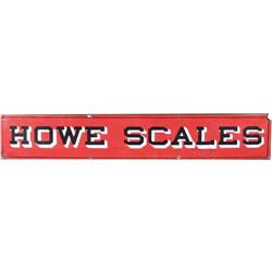 Howe Scales Porcelain Sign