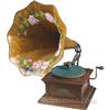 Image 1 : Victor III Oak Phonograph With Large Metal Horn