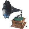 Image 1 : Victor I Oak Phonograph With Large Black Horn