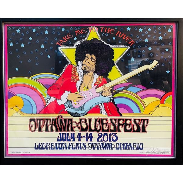 Framed Ottawa Bluesfest July 4-14, 2013 Ottawa Canada Poster