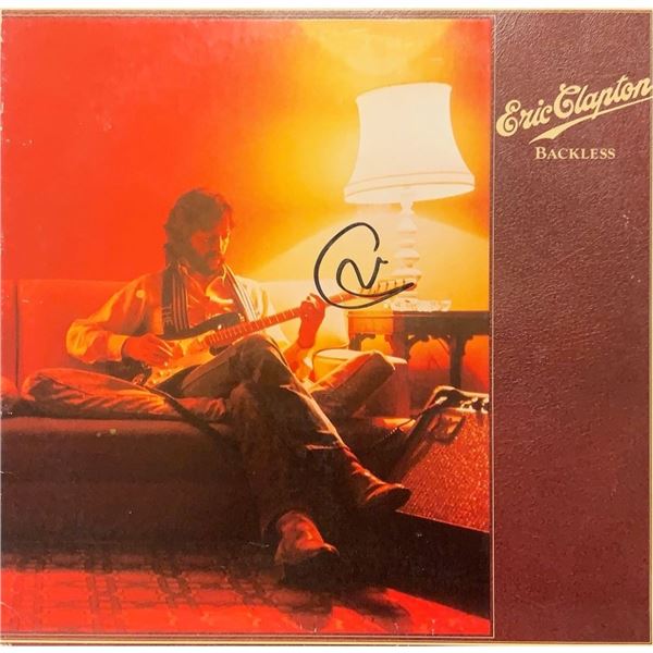 Signed Eric Clapton Backless Album Cover