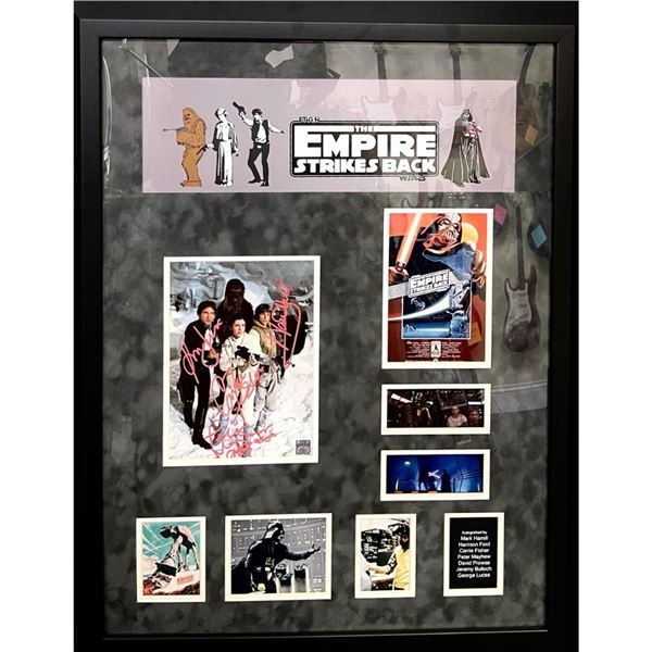 Signed and Framed Star Wars Empire Strikes Back Photo Collage