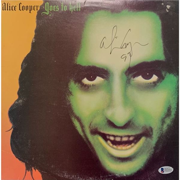 Signed Alice Cooper Goes To Hell Album Cover