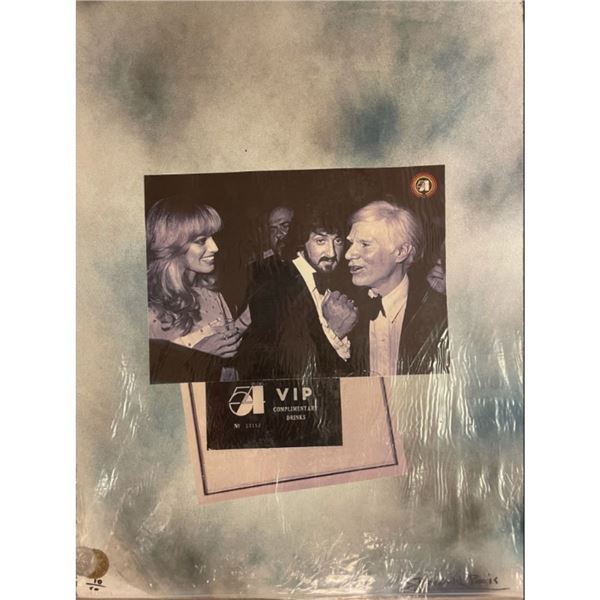 Limited Edition Studio 54 Andy Warhol / Sylvester Stallone/Susan Anton Print