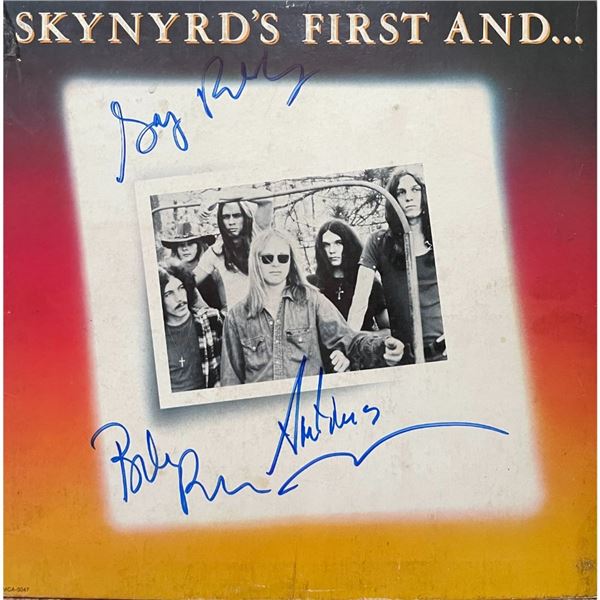 Signed Lynyrd Skynyrd First and Last Album Cover
