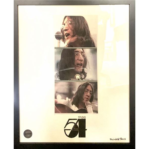Framed Fairchild Paris John Lennon Print