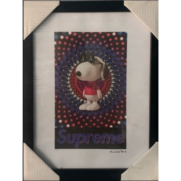 Limited Edition Supreme Snoopy Print- Framed