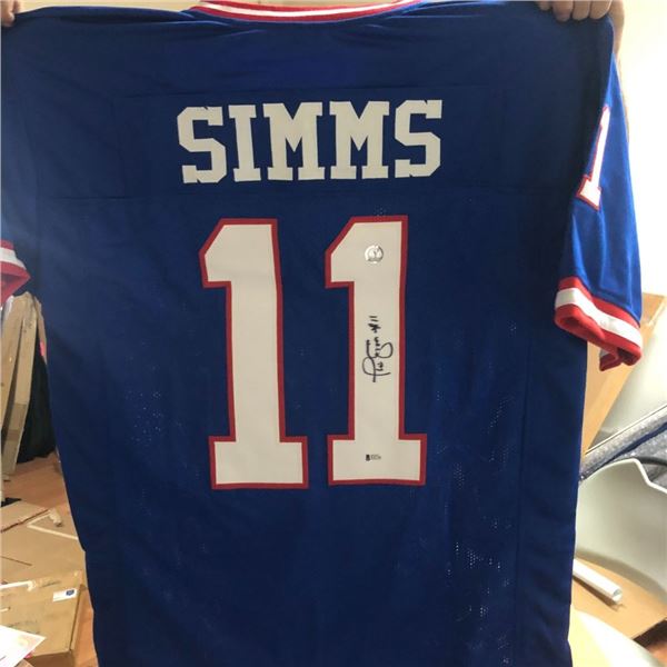Signed Phil Simms Giants Jersey