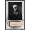 Image 1 : Signed Thomas Edison Signature Cut Display