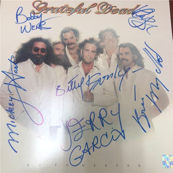 Signed Grateful Dead Go To Heaven Album Cover