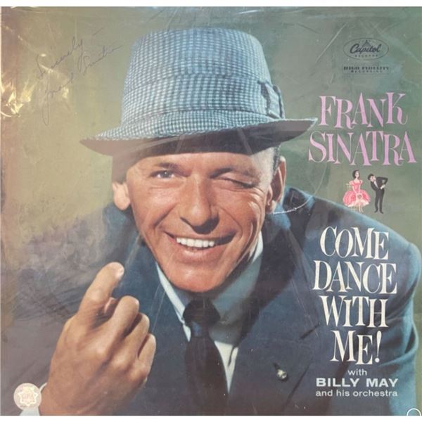 Signed Frank Sinatra Come Dance With Me Album Cover