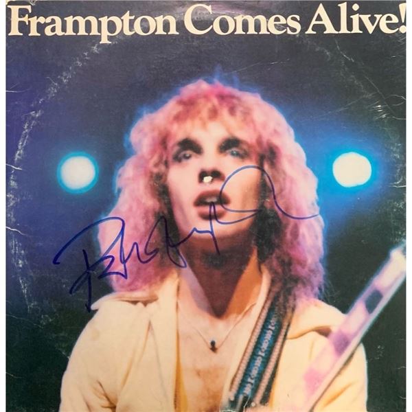 Signed Peter Frampton Comes Alive Album Cover