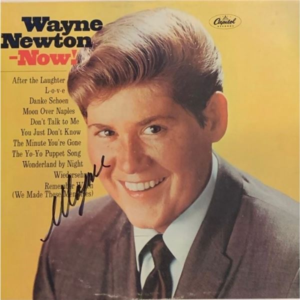 Signed Wayne Newton Now! Album Cover
