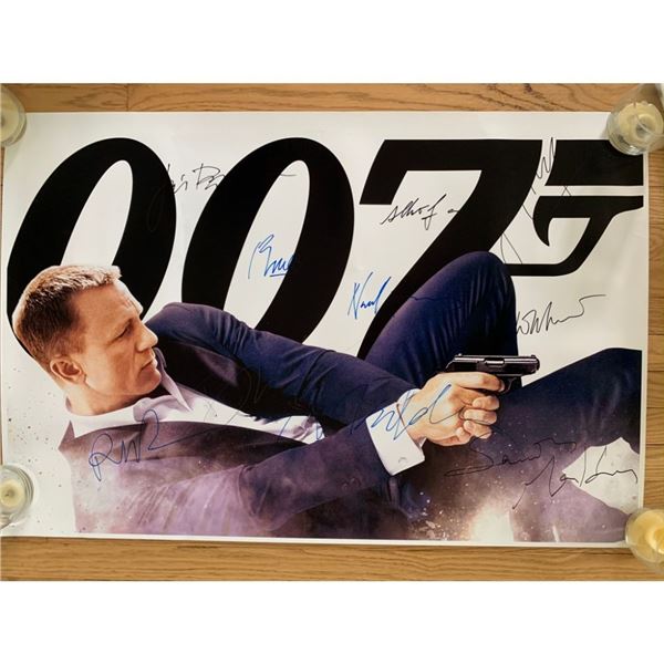 Signed 007 Movie Poster
