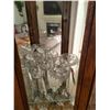 Image 3 : Curio Cabinet 5'5H x 1'5D with Crystal Stemware