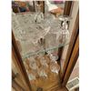 Image 7 : Curio Cabinet 5'5H x 1'5D with Crystal Stemware