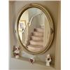 Image 2 : Large Oval Mirror 32 x 26 & Cherubs