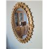 Image 3 : Large Decorative Oval Mirror & Artificial Plant