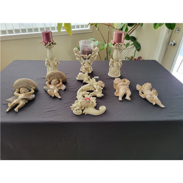 Porcelain Cherubs with Candles & Potpourri