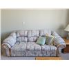 Image 5 : Couch & Loveseat with Coffee Table & End Tables & Lamps