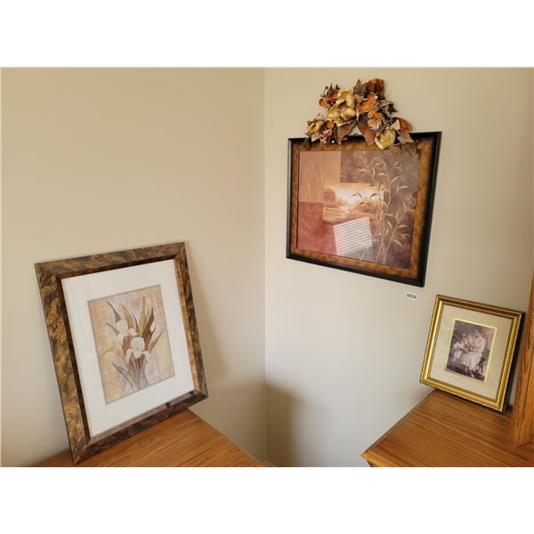 3 Framed Prints - Largest 24 x 30