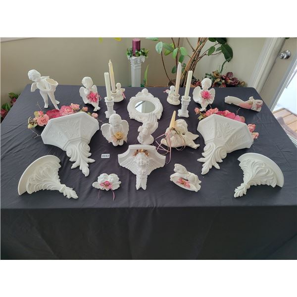 Porcelain Collection with Cherubs