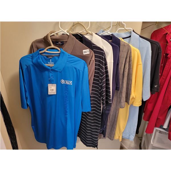 9 Men's Semi-Casual Shirts (Medium-Large)