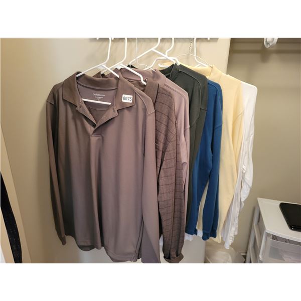 7 Men's Long Sleeve Shirts (Medium-Large)