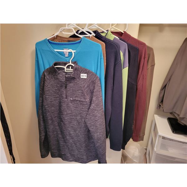 8 Men's Long Sleeve Shirts (Medium-Large)