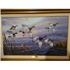 Image 4 : Duck Print by Terry Doughty 30 x 21 & 2 Floral Prints