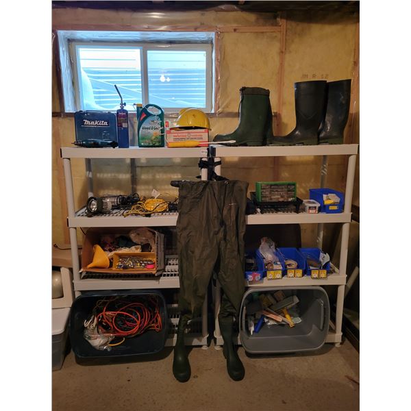 Rubber Boots (Size 10) - Assorted Tools & Drill -  Hardware - Extension Cords & Booster Cables