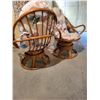 Image 3 : Two Large Swivel Patio Chairs