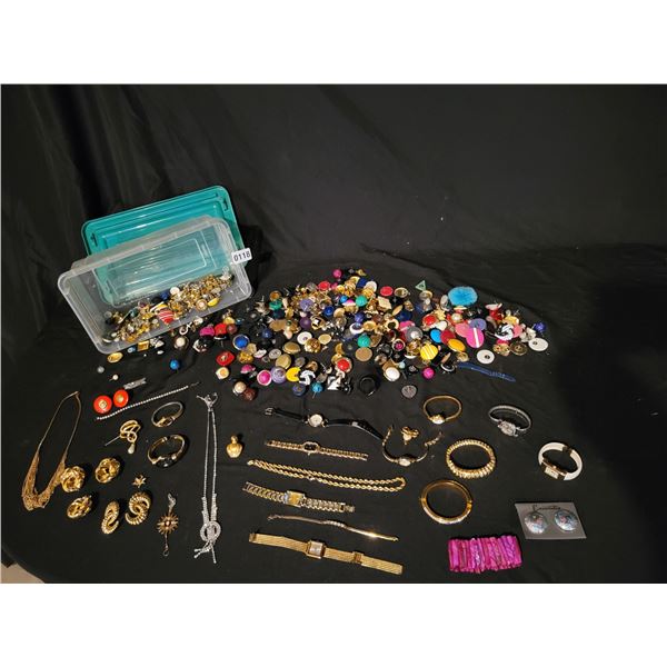 Costume Jewellery (Assorted Earrings, Watches, Necklaces, Bracelets & Broaches)