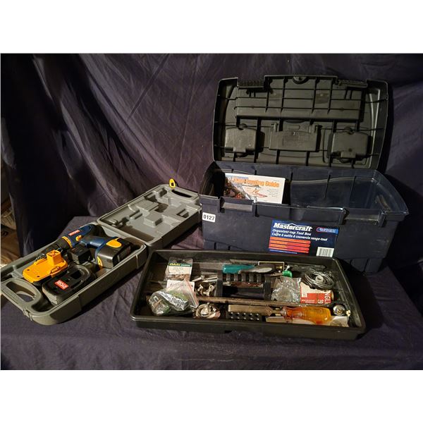 Plastic Tool Box - Ryobi Drill - Tool Box Accessories